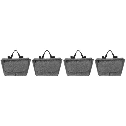 4Stk Leichte Rollstuhl Seitentasche Aus Wasserdichtem Polyester Grau 2