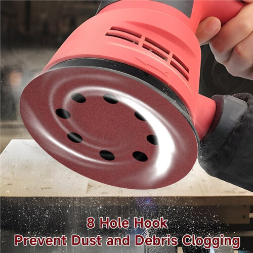 100PCS Sanding Discs 8 Hole Hook and Loop Adhesive Sandpaper 125mm 80-3000 Grits Abrasive Sheets Tools 2