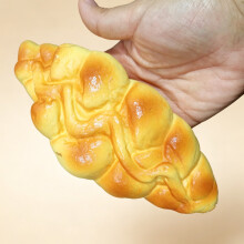 (Button bag 1pc (19x8x3.6cm)) Hawaiian Bread Slow Rising Squishy Stress Relief Party Favor Toy