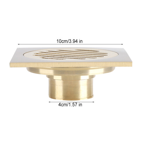 Square Brass Floor Drain Waste Grate Shower 1