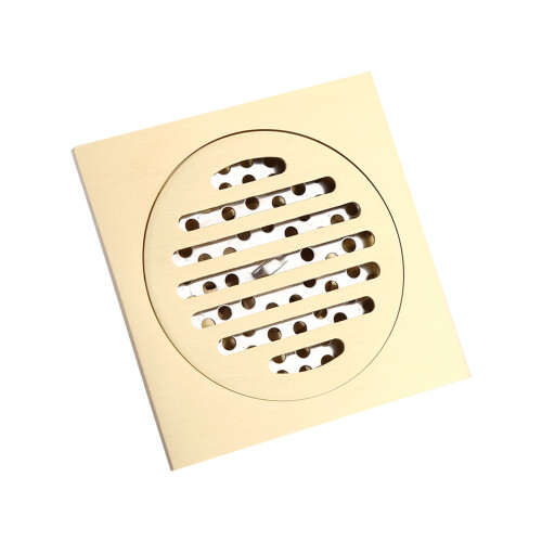 Square Brass Floor Drain Waste Grate Shower 2