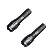 LED Taschenlampe mit hoher Leuchtkraft, Mini taktische LED Taschenlampe 2er Set, zoombarer Lichtstrahl, batteriebetriebe