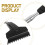 1Ensemble Brosse Essuie-Glace Rétactable Miroir Silicone Noir 4