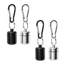 8 Pack Ear Plug Carrying Case Keychain, Portable Keychain Pill Case, Waterproof Metal Earplug Case Small Pill Container