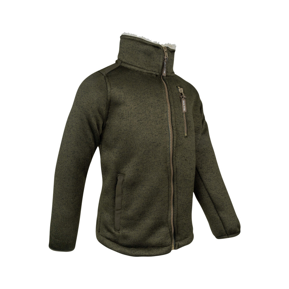 Jack Pyke Junior Scandinavian Fleece Jacket Olive Large Dark