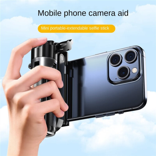 Selfie Stick Tripod Stand for Phone ,6-Section Adjustable Height Extension,10 Meter Remote One Click Control 2