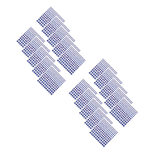 30Sheets Blue Eye Shaped Acrylic Rhinestone Face Stickers for DIY 1