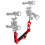 Diving Handle Tray Upgraded Base Bracket Dual Handheld Hand Grip Rig for Action DSLR Camera Video Waterproof Case 7