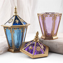 DIY Lighthouse Silicone Mold with Lid Crystal Epoxy Resin Star Moon Hexagon Crystal Cluster Mirror Storage Box Mold