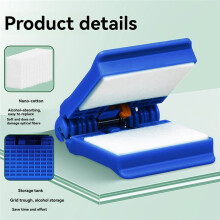 Pince de Nettoyage pour Fibres Optiques, Outil de Nettoyage avec Coton Nettoyant et Flacon Vide