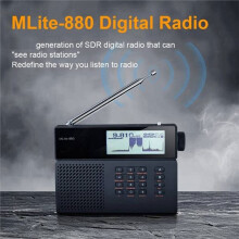 MLite-880 Digital SDR Receiver DSP Radio SSB/AM/FM RDS Portable Full Band Radio Digital Shortwave Radio