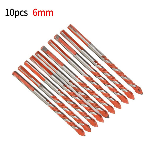 6mm Alloy Steel Drill Bit for Porcelain Tile Concrete Brick Glass Multifunctional Triangular Drill Bits Drilling Tool 2