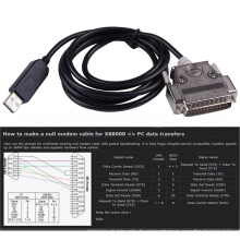 USB to DB25 Male Adapter with FTDI Chipset - Compatible for FANUC 0/6/11 Series, CNC RS232 Serial Cable