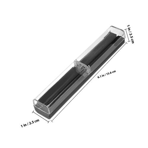Pen Cases Black Plastic 12pcs 6.13x0.98x0.98in 1