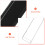 Pen Cases Black Plastic 12pcs 6.13x0.98x0.98in 4