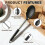 3 Pcs Silicone Cooking Spoon Set, Kitchen Utensils Include Solid & Slotted Spoon, Soup Ladle, Non-Scratch Spoons 3
