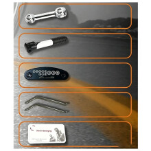 Kit di Riparazione Pneumatici di Emergenza, Set di Pezzi per Biciclette e Motociclette