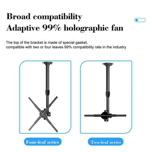 Suporte Extensível para Display de Publicidade 3D, de 15,5 A 24 Polegadas, para Projetor Holográfico 3D com Ventilador, para Montagem no Teto. 1