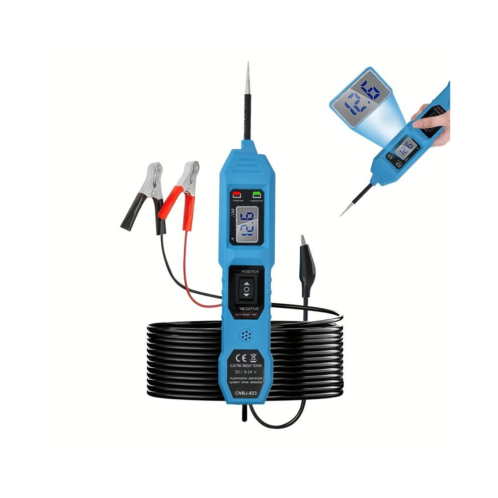 Car Circuit Tester With Led Voltage Display, 6V-24V Automotive Car Electric Fuse & Voltage Tester 4711419662302
