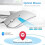 Ultra Slim Silent Wireless Mouse, Silver, Rechargeable, Ergonomic Design for Laptop and Computer 2