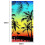 Microfiber Beach Towel with Palm Tree Sunset Pattern, 100 x 180 cm, Quick Dry, Soft and Lightweight 2