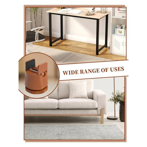 Bed Risers Adjustable Furniture Risers,Table Desk Chair Risers with Clamp, Bed Frame Risers Height Adjustable Brown 2