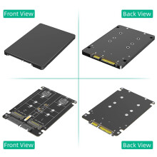 Scheda di Interfaccia Convertitore da SSD M.2 B Key A SATA3 da 2,5" con Alloggiamento In Plastica per La Sostituzione di HDD su Laptop e Desktop.