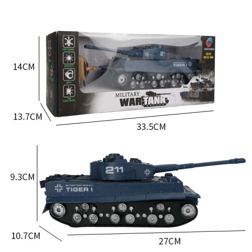 Char télécommandé Doraemon 369 compatible 1:32 (Char lourd bleu) : Cadeau surprise bleu 2