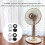 4Pcs White/Black Nut Floor Fan Base Fixing Nut ABS Texture Base Fasteners Suitable for Home and Office Use 2