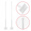 6Pcs Plastic Clip-on Car Flagpole Mount White Window Flag Display 10