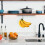 1pcs 360-Degree Rotating Key Rack Under Cabinet Banana Hook Fruit Preservation Bracket Metal Iron Black Mug Cup Hook 4