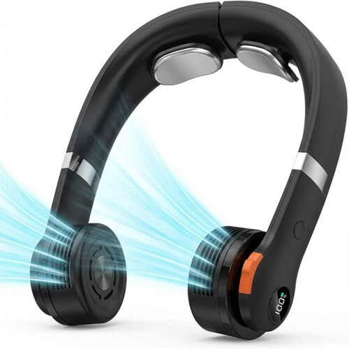 Φορητός ανεμιστήρας λαιμού επαναφορτιζόμενος, 5 ταχύτητες, εξαιρετικά ελαφ