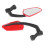 Motorcycle Rearview Mirror with M8 Clockwise and Counterclockwise Threaded Bolts ATV Moped Scooter  Roller Red 8