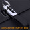 Genuine Leather Belt 3 Loop Strap Quick Release keyring Keychain Key Fob ring Black + Silver 5