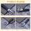 Genuine Leather Belt 3 Loop Strap Quick Release keyring Keychain Key Fob ring Black + Silver 8