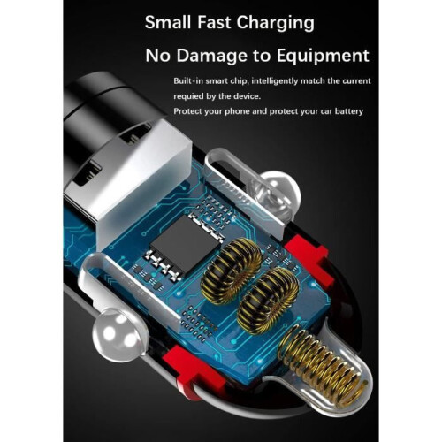 Φορτιστής Αυτοκινήτου 100W με θύρες USB C και USB, Γρήγορη Φόρτιση, Πολλαπλή Προστασ 2