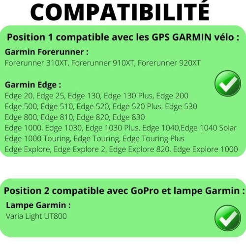 Βάση στήριξης για GPS, συμβατή με Edge 1040/1030/1000/830/820/800/530/520, μαύρη, για ποδήλατο δρό 2