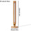 LED Wall Light, 360 Degree Rotating, USB Rechargeable, Solid Wood, Dimmable, Modern Decorative Lamp 3