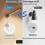 LED Wall Light, 360 Degree Rotating, USB Rechargeable, Solid Wood, Dimmable, Modern Decorative Lamp 4