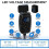 Caricabatterie USB per telefono con QC3.0 USB e PD Type C, interruttore, voltmetro a LED, impermeabile IP65, design resistente. 3