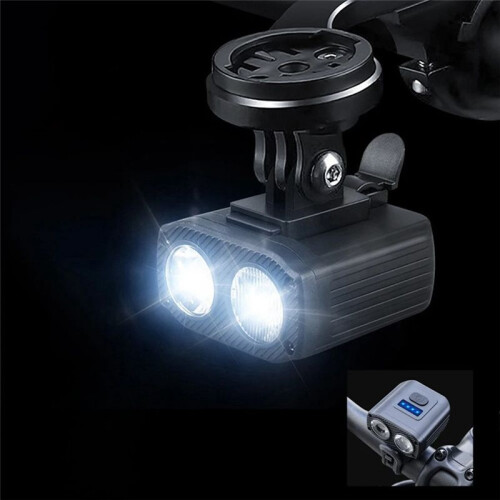 Bicycle Front Lamp  Low  Bike Handlebar Flashlight LED Cycling Lantern USB Rechargeable Easy to Install 1