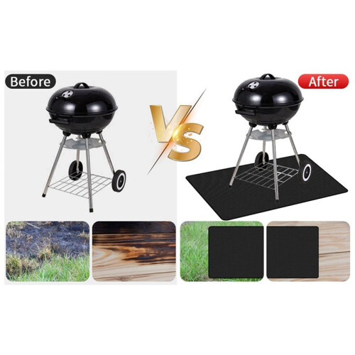 Fire Pit Mat for  Bonfire,Fireproof Firepit Mat Portable Fire Pit Pad for Deck Patio Protect Mat 11.8x11.8 in 2