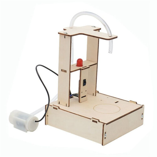 DIY Infrared Sensor Water Dispenser Model Science Experimental Tool Kit for Learning Wooden Puzzle Games 2