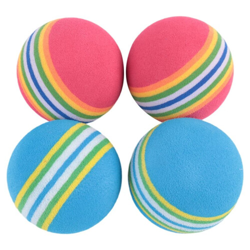 20 Piezas de Bolas de  Bolas de  de Espuma Suave para JardíN Bolas de  para Practicar Bolas de  de Esponja ArcoíRis para Interiores y 2