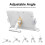 Hands-Free Book Stand - Adjustable, Expandable Holder for Comfortable Reading - 90 Angle, Transparent Page Clips 2