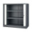 Tambour Storage Cabinet Office Cupboard Rolling Sliding Door Grey White 3