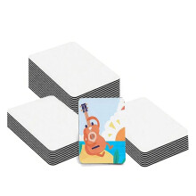 40 Stück Sublimations-Bildmagnetrohlinge, Personalisierte Quadratische Magnete für Kühlschrankmagnete, Individuelle Magnete, Sublimation