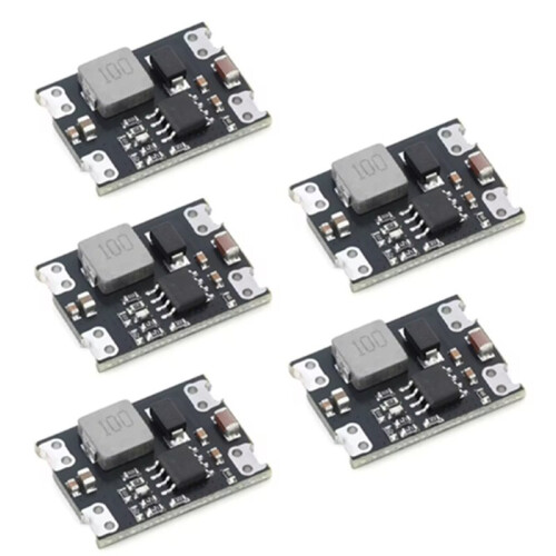 5pc  - Step Down Buck Converter Board 5.5V to 36V Input to 5V 3A 8W Adjustable High Power Supply Module