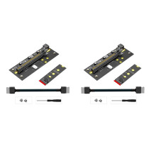 Adaptateur M.2 M-Key Vers PCI-E 4.0 X16 avec Câble D'Extension Oculink SFF-8612 pour Carte Graphique Externe (Orientation Droite)