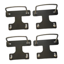 4PCS Universal Roof Box U Bolt Clamp Mounting Kit for Most Vehicle Roof Bars for Cargo Box Luggage Carrier
